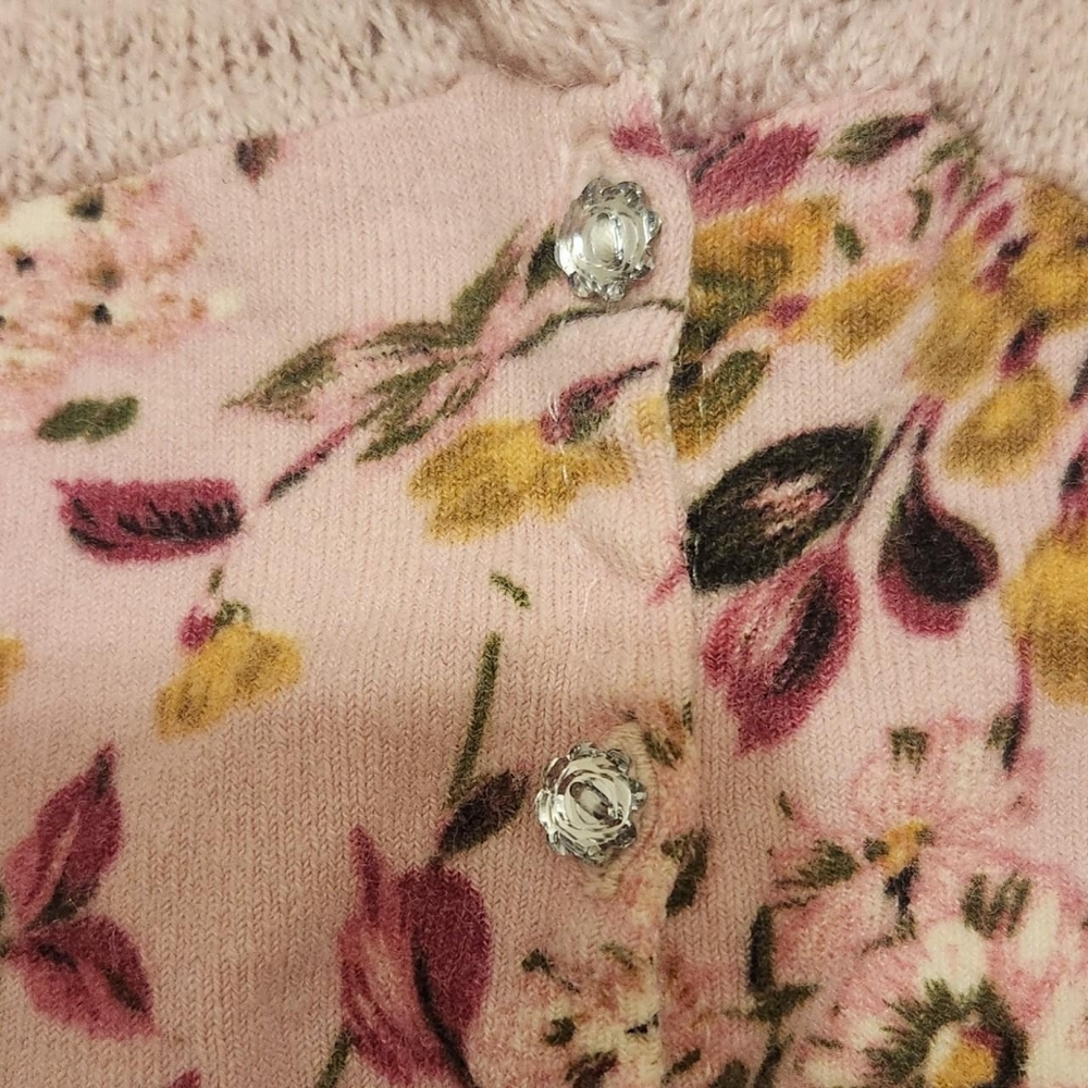 Y2K Floral Light Pink Cardigan - Picture 4 of 5